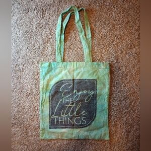 Handmade tie dyed canvas bag